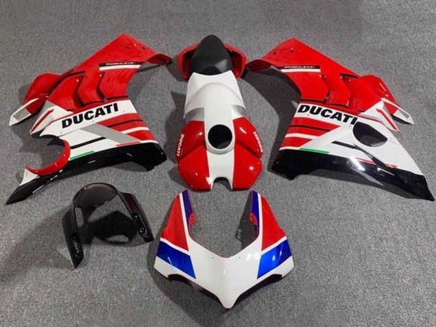 2020-2021 Ducati Panigale V4 V4S Motorcycle Fairings - White Red Blue Glossy Black Australia
