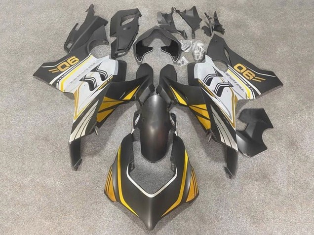 2020-2021 Ducati Panigale V4 V4S Motorcycle Fairings - White Gold Matte Black Australia