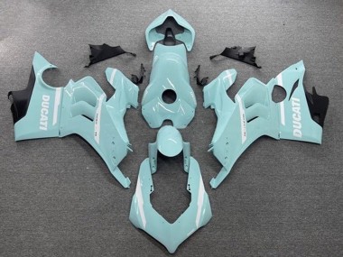Affordable 2020-2021 Ducati Panigale V4 V4S Motorcycle Fairings - Light Blue White Australia