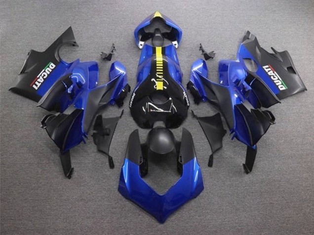 2020-2021 Ducati Panigale V4 V4S Motorcycle Fairings - Blue Yellow Matte Black Australia
