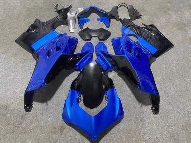 Affordable 2020-2021 Ducati Panigale V4 V4S Motorcycle Fairings - Blue Glossy Black Australia