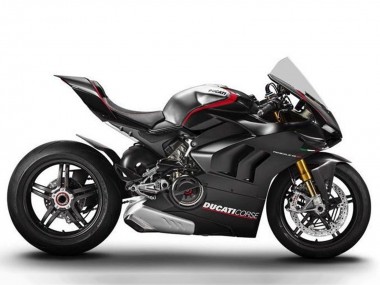 Affordable 2020-2021 Ducati Panigale V4 V4S Motorcycle Fairings - Silver Red Glossy Black Corse Australia