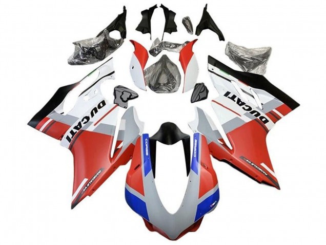 2015-2020 Ducati 959/1299 Motorcycle Fairings - White Red Blue Matte Black Australia