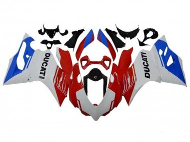 Affordable 2011-2014 Ducati Panigale 1199 Motorcycle Fairings - White Red Blue Australia