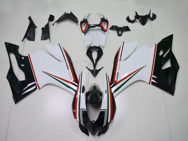 Affordable 2011-2014 Ducati Panigale 1199 Motorcycle Fairings - White Red Green Glossy Black Australia