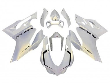 Affordable 2011-2014 Ducati Panigale 1199 Motorcycle Fairings - Pearl White Corse Australia