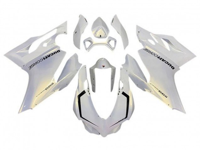 2011-2014 Ducati Panigale 1199 Motorcycle Fairings - Pearl White Corse Australia