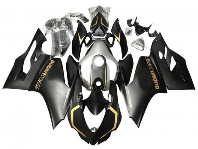 2011-2014 Ducati Panigale 899 Motorcycle Fairings - Matte Black Gold Silver Corse Australia