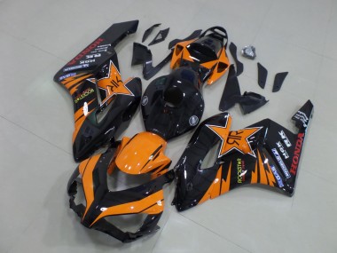 Affordable 2004-2005 Honda CBR1000RR Motorcycle Fairings - Orange Glossy Black Rockstar Australia
