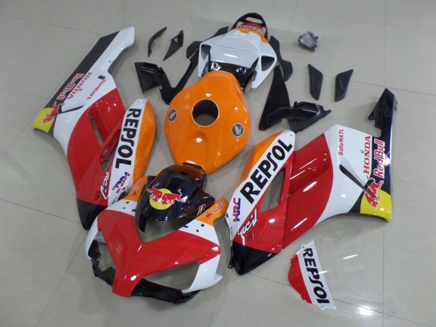 2004-2005 Honda CBR1000RR Motorcycle Fairings - Orange White Red Glossy Black Repsol Red Bull HRC Australia