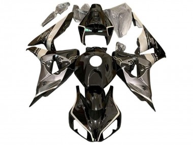 Affordable 2006-2007 Honda CBR1000RR Motorcycle Fairings - Grey Glossy Black Bull Australia