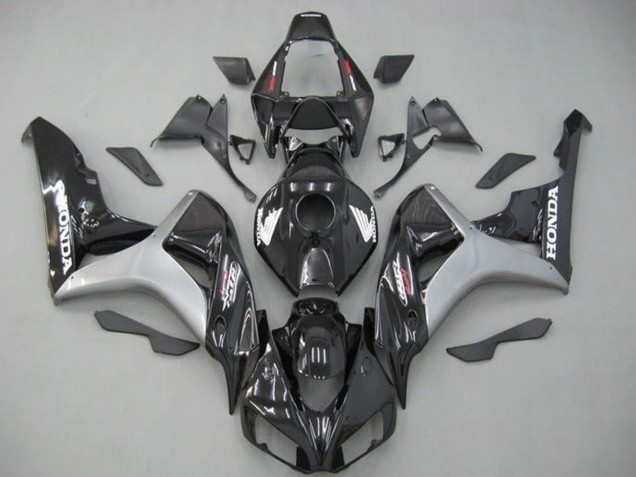 2006-2007 Honda CBR1000RR Motorcycle Fairing - Silver Glossy Black Australia