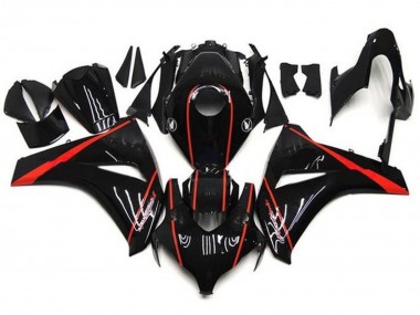 Affordable 2008-2011 Honda CBR1000RR Motorcycle Fairings - Glossy Black Red Stripe Australia