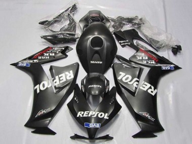 Affordable 2012-2016 Honda CBR1000RR Motorcycle Fairings - Matte Black White Repsol Australia