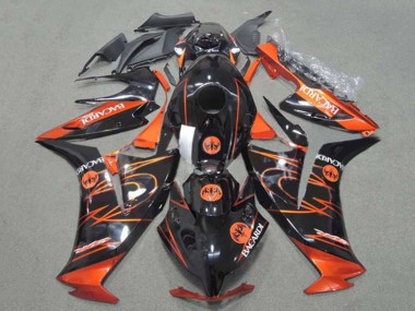 Affordable 2012-2016 Honda CBR1000RR Motorcycle Fairings - Orange Glossy Black BACARDI Australia