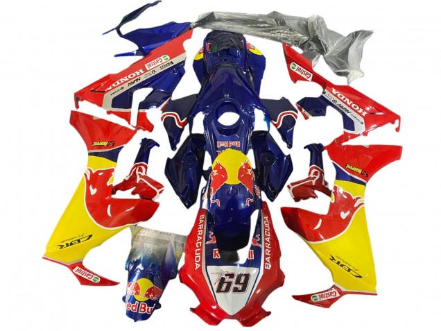2017-2023 Honda CBR1000RR Motorcycle Fairings - Blue Yellow Red Bull Hayden Australia