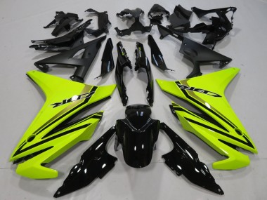 Affordable 2016-2018 Honda CBR500R Motorcycle Fairings - Neon Yellow Glossy Black Australia