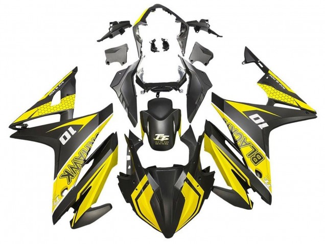 2016-2018 Honda CBR500R Motorcycle Fairings - Yellow Matte Black Australia