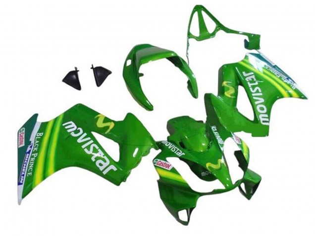 2002-2013 Honda VFR 800 Motorcycle Fairings - Green MoviStar Castrol Australia