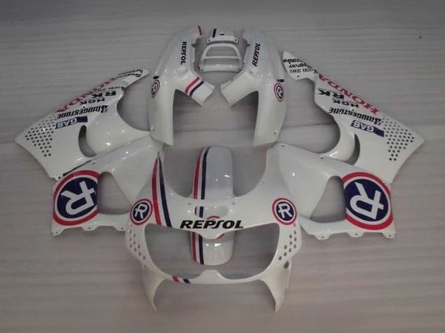 1994-1995 Honda CBR900RR 893 Motorcycle Fairings - White Red Blue Repsol Australia