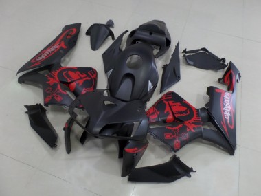 Affordable 2005-2006 Honda CBR600RR Motorcycle Fairings - Matte Black Matte Red Gear Australia