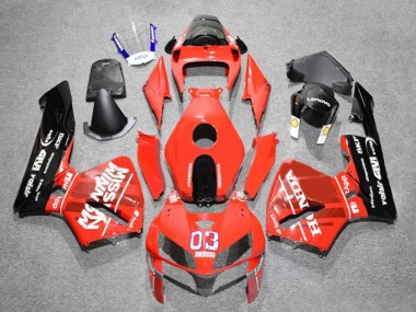 Affordable 2005-2006 Honda CBR600RR Motorcycle Fairings - Red Black White 03 Australia