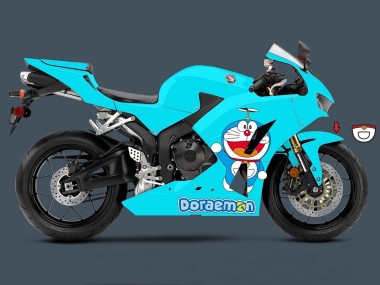 Affordable 2013-2023 Honda CBR600RR Motorcycle Fairings - Light Blue Doraemon Australia