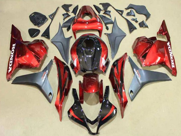 2009-2012 Honda CBR600RR Motorcycle Fairings - Silver Red Glossy Black Australia