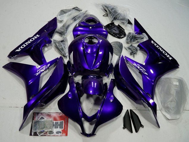 2007-2008 Honda CBR600RR Bike Fairings - Blue Glossy Black Australia
