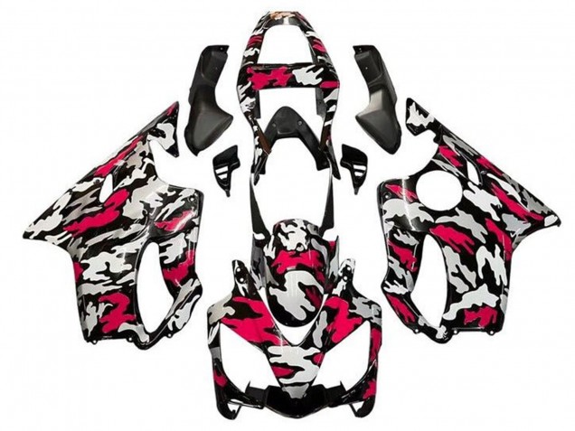 2001-2003 Honda CBR600 F4i Motorcycle Fairings - Black Red Grey Camouflage Australia