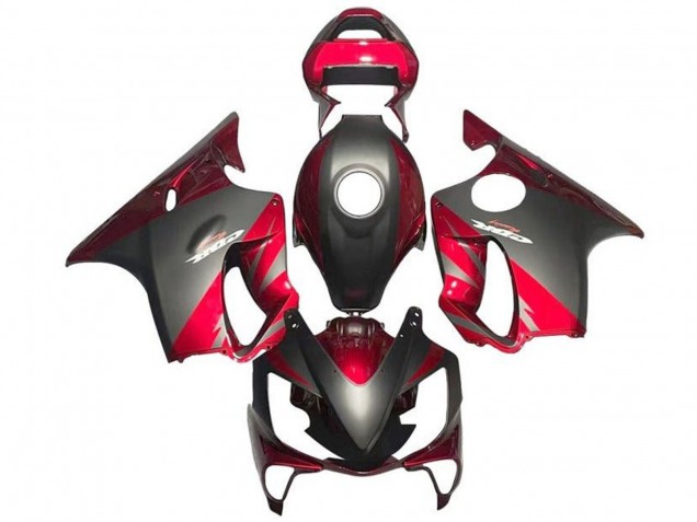 2001-2003 Honda CBR600 F4i Motorcycle Fairings - Red Matte Black Australia