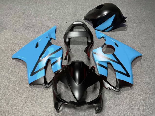 2001-2003 Honda CBR600 F4i Motorcycle Fairings - Light Blue Matte Black Australia