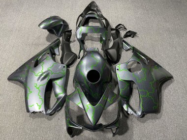 Affordable 2001-2003 Honda CBR600 F4i Motorcycle Fairings - Silver Green Lightning Australia