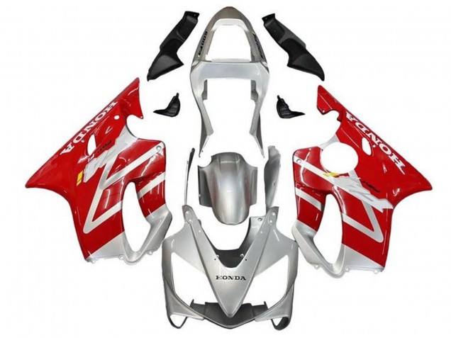 2001-2003 Honda CBR600 F4i Motorcycle Fairings - Silver Red Australia