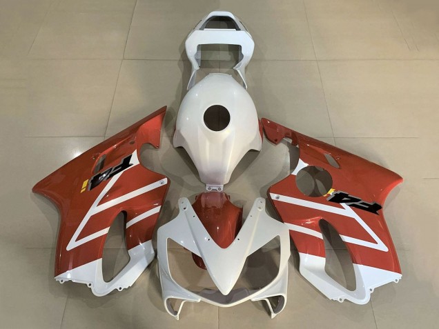 2001-2003 Honda CBR600 F4i Motorcycle Fairings - White Orange Australia