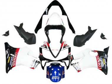 Affordable 2001-2003 Honda CBR600 F4i Motorcycle Fairings - White Blue Red Glossy Black DENSO Star Australia