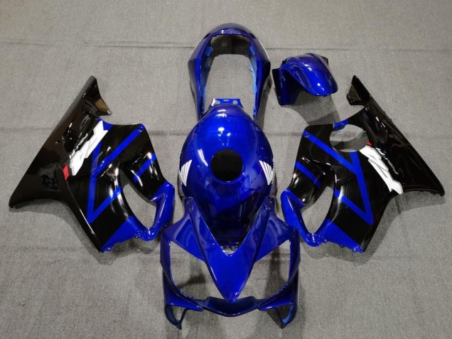 2004-2007 Honda CBR600 F4i Motorcycle Fairings - Blue Glossy Black Australia
