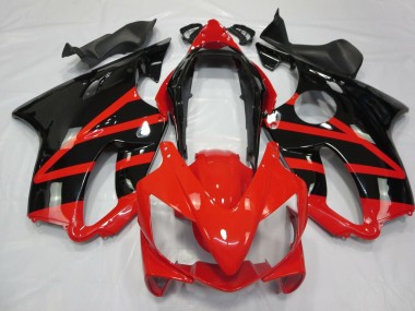 Affordable 2004-2007 Honda CBR600 F4i Motorcycle Fairings - Red Glossy Black Australia