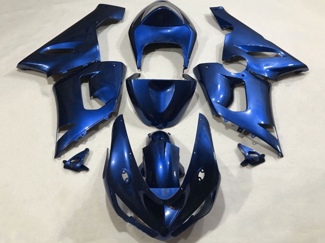 2005-2006 Kawasaki ZX6R Motorcycle Fairings - Blue Australia