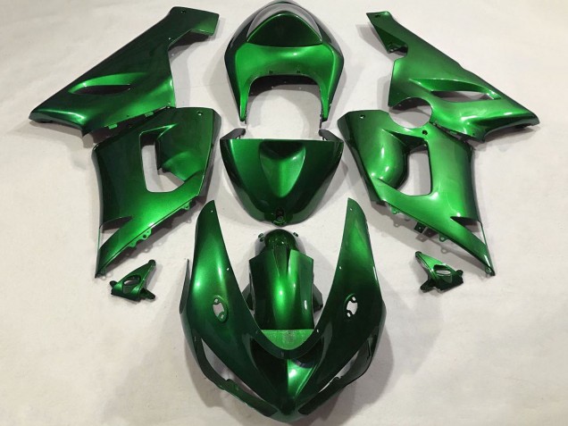 2005-2006 Kawasaki ZX6R Motorcycle Fairings - Candy Green Australia
