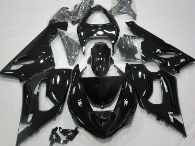 2005-2006 Kawasaki ZX6R Motorcycle Fairings - Glossy Black Australia