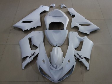Affordable 2005-2006 Kawasaki ZX6R Motorcycle Fairings - Matte White Australia