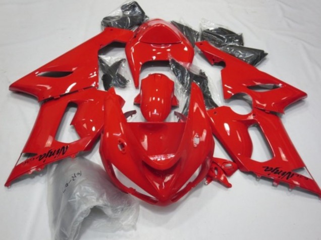2005-2006 Kawasaki ZX6R Motorcycle Fairings - Red Australia