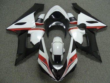 Affordable 2005-2006 Kawasaki ZX6R Motorcycle Fairings - White Black Red Australia