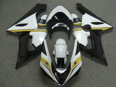 Affordable 2005-2006 Kawasaki ZX6R Motorcycle Fairings - White Black Yellow Australia