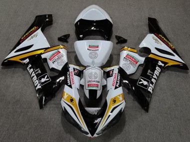 Affordable 2005-2006 Kawasaki ZX6R Motorcycle Fairings - White Black Gold Red Rizoma Playboy Australia