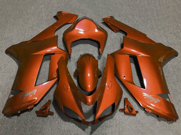 2007-2008 Kawasaki ZX6R Motorcycle Fairings - Orange Australia