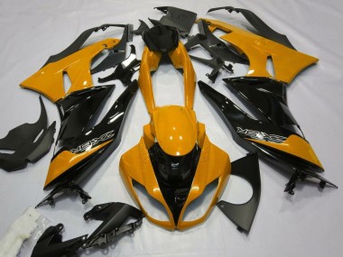 Affordable 2007-2008 Kawasaki ZX6R Motorcycle Fairings - Orange Black Australia