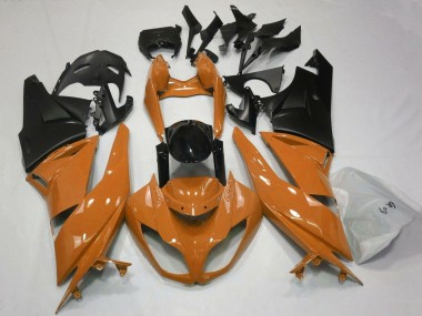 Affordable 2007-2008 Kawasaki ZX6R Motorcycle Fairings - Orange Black Matte Black Australia