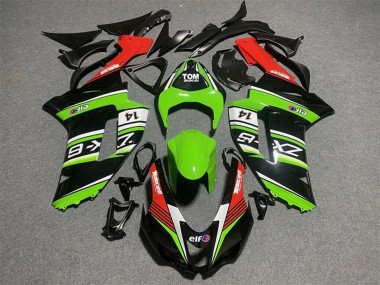 Affordable 2007-2008 Kawasaki ZX6R Motorcycle Fairings - Black Green White Red Australia